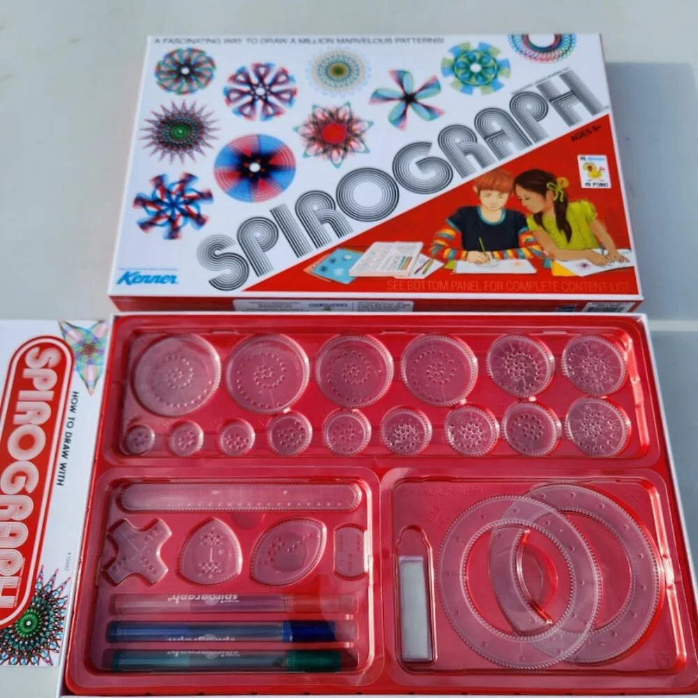 Spirograph Retro Toys Crafts Drawing Art Supplies Kit gift Scrapbooking school c